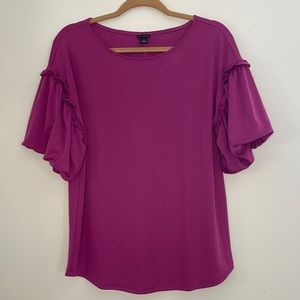 ANN TAYLOR ruffle sleeves blouse